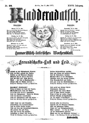 Kladderadatsch Sonntag 11. Mai 1873