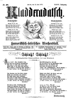 Kladderadatsch Sonntag 22. Juni 1873