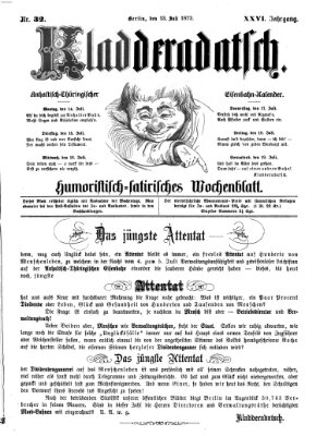 Kladderadatsch Sonntag 13. Juli 1873