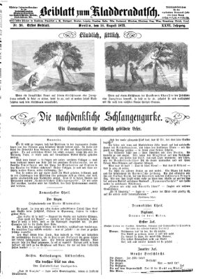 Kladderadatsch Sonntag 10. August 1873