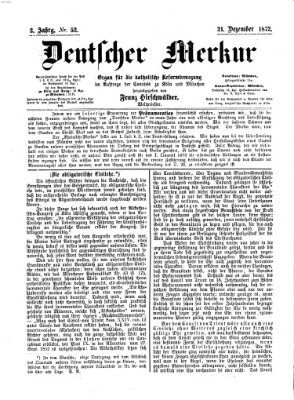 Deutscher Merkur Samstag 21. Dezember 1872