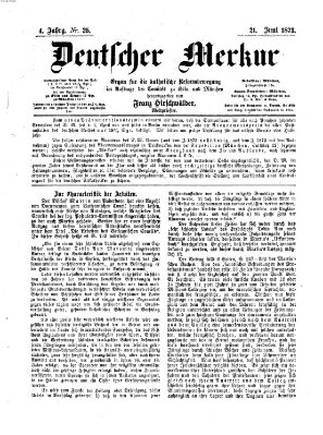 Deutscher Merkur Samstag 21. Juni 1873