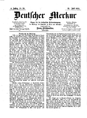 Deutscher Merkur Samstag 12. Juli 1873