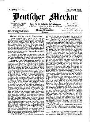 Deutscher Merkur Samstag 23. August 1873