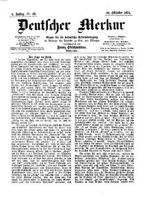 Deutscher Merkur Samstag 18. Oktober 1873
