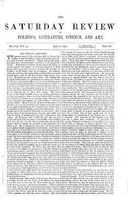 Saturday review Samstag 8. Juli 1871