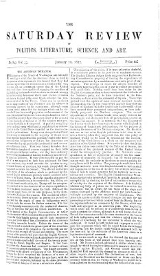 Saturday review Samstag 20. Januar 1872