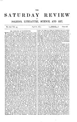 Saturday review Samstag 6. April 1872