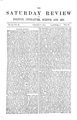 Saturday review Samstag 6. September 1873