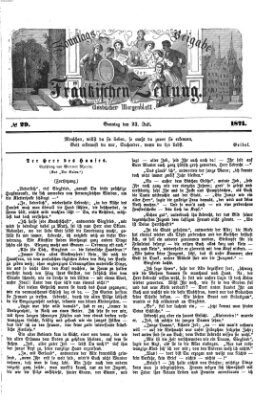 Fränkische Zeitung. Sonntags-Beigabe der Fränkischen Zeitung (Ansbacher Morgenblatt) (Ansbacher Morgenblatt) Sonntag 23. Juli 1871