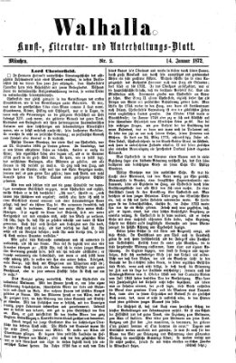 Walhalla (Der Bayerische Landbote) Sonntag 14. Januar 1872