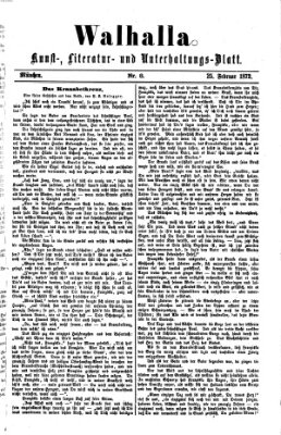 Walhalla (Der Bayerische Landbote) Sonntag 25. Februar 1872