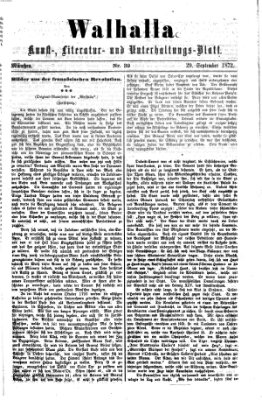 Walhalla (Der Bayerische Landbote) Sonntag 29. September 1872