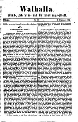 Walhalla (Der Bayerische Landbote) Sonntag 3. November 1872