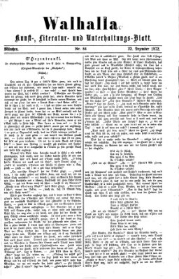 Walhalla (Der Bayerische Landbote) Sonntag 22. Dezember 1872