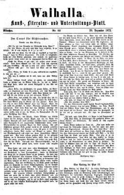 Walhalla (Der Bayerische Landbote) Sonntag 29. Dezember 1872