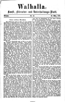 Walhalla (Der Bayerische Landbote) Sonntag 23. März 1873