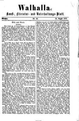 Walhalla (Der Bayerische Landbote) Sonntag 24. August 1873