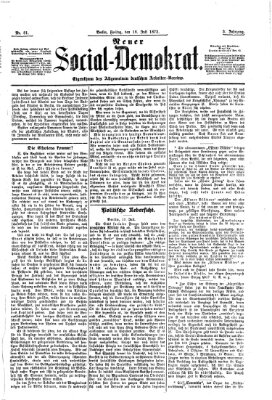 Neuer Social-Demokrat Freitag 18. Juli 1873