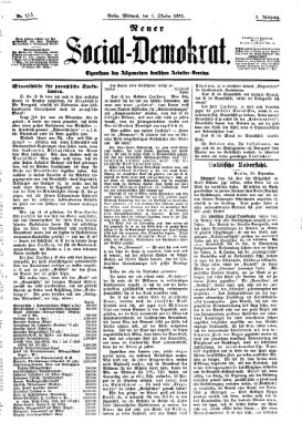 Neuer Social-Demokrat Mittwoch 1. Oktober 1873