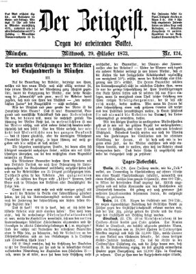 Der Zeitgeist Mittwoch 29. Oktober 1873