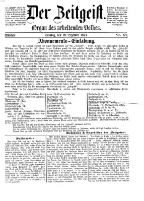 Der Zeitgeist Sonntag 28. Dezember 1873