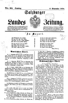 Salzburger Landes-Zeitung Samstag 6. September 1856