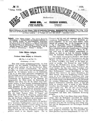 Berg- und hüttenmännische Zeitung Freitag 3. Juni 1870