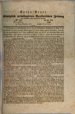 Königlich privilegirte Berlinische Zeitung von Staats- und gelehrten Sachen. Extrablatt (Königlich privilegirte Berlinische Zeitung von Staats- und gelehrten Sachen) Dienstag 23. Mai 1848