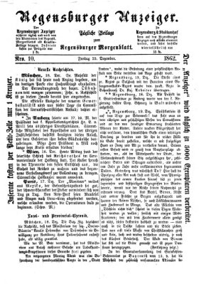 Regensburger Anzeiger Freitag 19. Dezember 1862