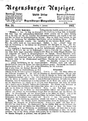 Regensburger Anzeiger Samstag 3. Januar 1863