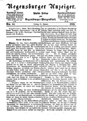 Regensburger Anzeiger Freitag 23. Januar 1863