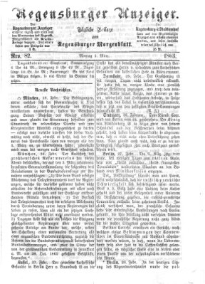 Regensburger Anzeiger Montag 2. März 1863