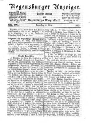 Regensburger Anzeiger Donnerstag 26. März 1863