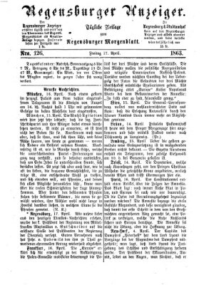 Regensburger Anzeiger Freitag 17. April 1863