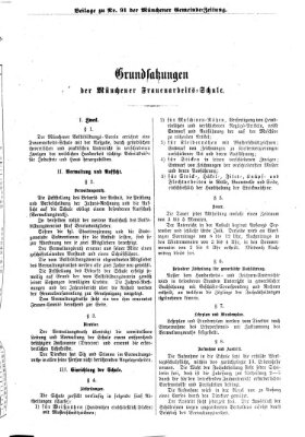 Münchener Gemeinde-Zeitung Donnerstag 13. November 1873