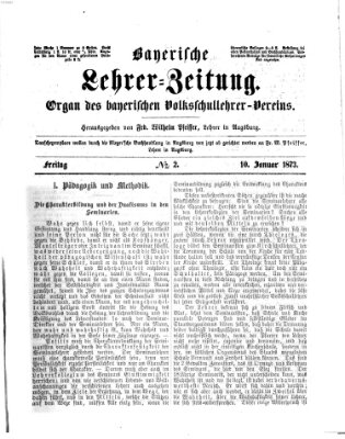 Bayerische Lehrerzeitung Freitag 10. Januar 1873