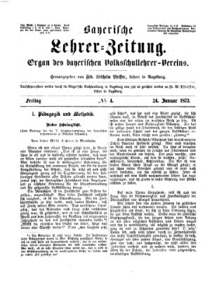 Bayerische Lehrerzeitung Freitag 24. Januar 1873