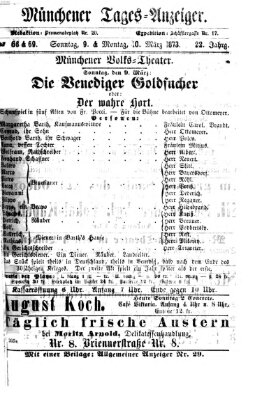 Münchener Tages-Anzeiger Montag 10. März 1873