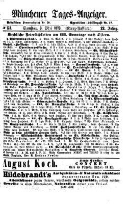 Münchener Tages-Anzeiger Samstag 3. Mai 1873