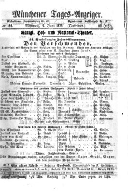 Münchener Tages-Anzeiger Mittwoch 4. Juni 1873