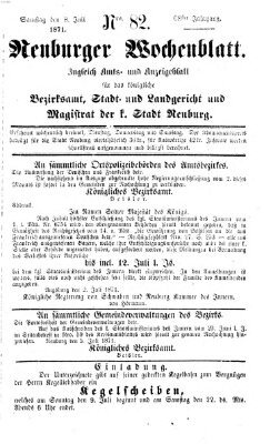 Neuburger Wochenblatt Samstag 8. Juli 1871