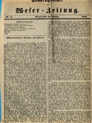 Weser-Zeitung. Sonntagsblatt zur Weser-Zeitung (Weser-Zeitung) Sonntag 26. Januar 1845