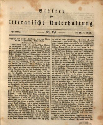 Blätter für literarische Unterhaltung Sonntag 19. März 1837