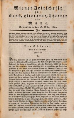 Wiener Zeitschrift für Kunst, Literatur, Theater und Mode Samstag 25. März 1820