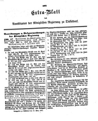 Amtsblatt für den Regierungsbezirk Düsseldorf Mittwoch 19. März 1873