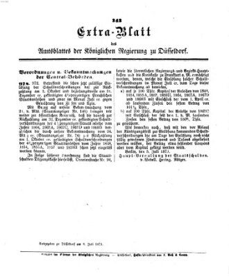 Amtsblatt für den Regierungsbezirk Düsseldorf Dienstag 8. Juli 1873