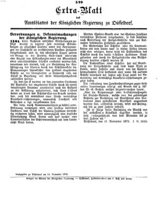 Amtsblatt für den Regierungsbezirk Düsseldorf Mittwoch 19. November 1873