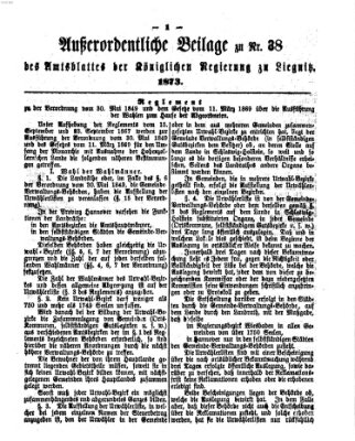 Amts-Blatt der Preußischen Regierung zu Liegnitz Samstag 20. September 1873