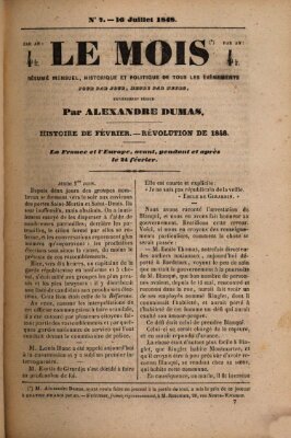 Le Mois Sonntag 16. Juli 1848